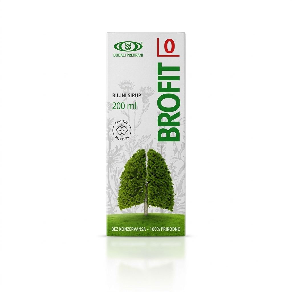 Brofit 0 - pomaže smirenju kašlja i lakšeg iskašljavanja kod djece